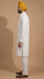 White Kurta Pajama - Image 3